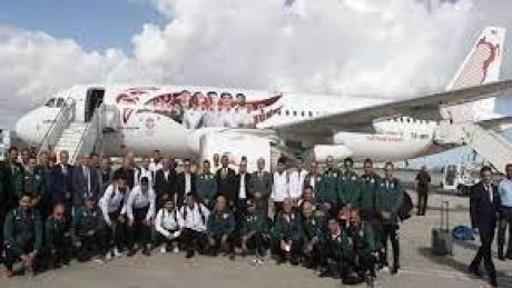 بعثة المنتخب الوطني تصل السعودية