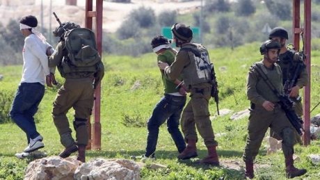 القوات الصهيونية تعتقل 20 فلسطينيا من مدن الضفة الغربية