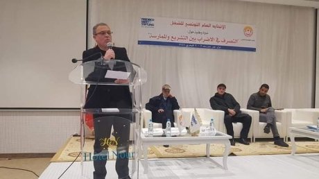الاخ الطاهر البرباري: الاضراب حق والعمل النقابي يخدم الاقتصاد ولا يعطله