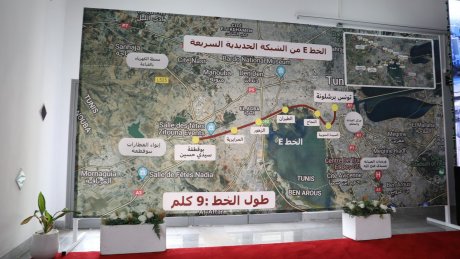 انطلاق الإستغلال الفعلي للخط الحديدي الجديد تونس- بوقطفة- سيدي حسين على الشبكة الحديدية السريعة