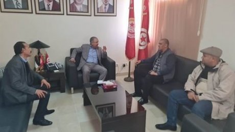 في لقاء مع الأخ ناصر بن عمارة الأمين العام يؤكد دعمه لكل النقابيين الذين يحاكمون بسبب العمل النقابي