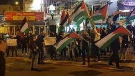 اعتصام في مخيم جنين تنديدا بالعدوان الصهيوني على قطاع غزة