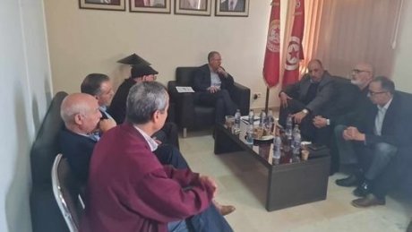 الأمين العام يلتقي المكتب التنفيذي الجهوي بجندوبة