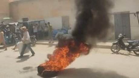 احتجاجات في الرديف بسبب انقطاع مياه الشرب