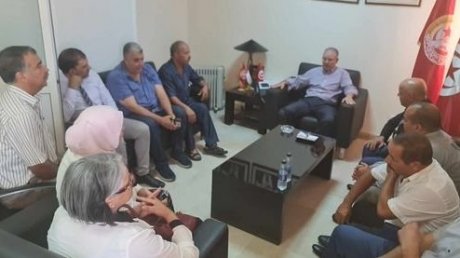 الأمين العام يستقبل أعضاء جامعة البريد