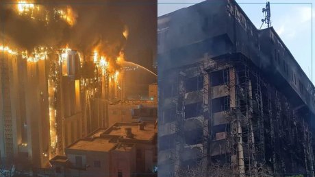 مصر: إصابة 26 شخصا في حريق أتى على مبنى مديرية الأمن بالإسماعيلية