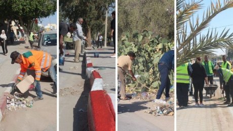 "انطلاق حملة نظافة مشتركة تحت عنوان "قفصة جميلة