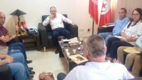 الأمين العام يستقبل المكتب التنفيذي لجهة تونس وتأكيد على الدعم و تذليل كل الصعوبات