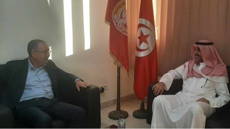 الأمين العام يستقبل بمكتبه السيد فائز المطيري رئيس منظمة العمل العربية