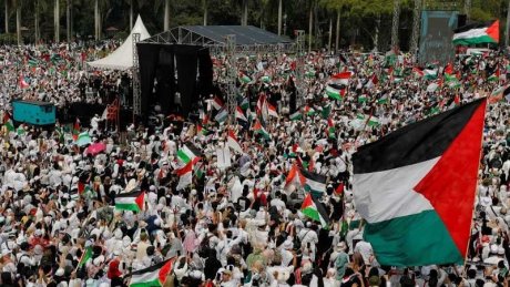 مظاهرة مليونية في إندونيسيا دعما لفلسطين
