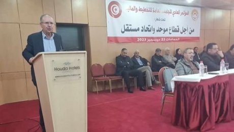 في افتتاح مؤتمر الجامعة العامة للمالية : الاتحاد سيبقى صمام الأمان للبلاد و كل القطاعات من حقها الدفاع عن مطالبها واتفاقياتها الممضاة