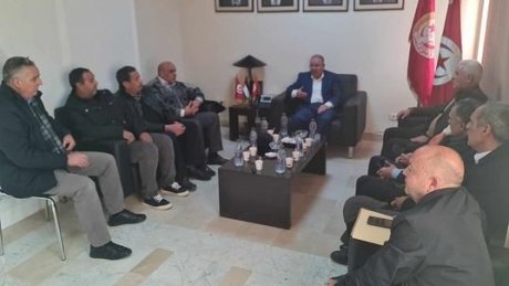 الأمين العام يستقبل مكتب جامعة التجهيز والإسكان