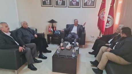 الأمين العام يستقبل حمدين صباحي و وفد عن التيار الناصري : تأكيد على دعم القضية الفلسطينية دوليا