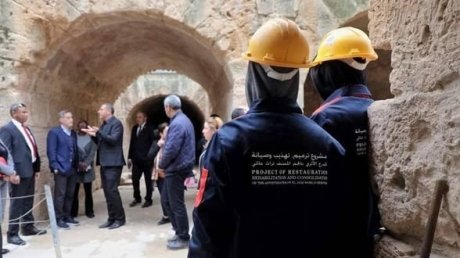 ممول من صندوق سفراء امريكا بمليار ونصف : اشغال صيانة الجدران المتشققة بقصر الجم تتواصل الى غاية سبتمبر 2024