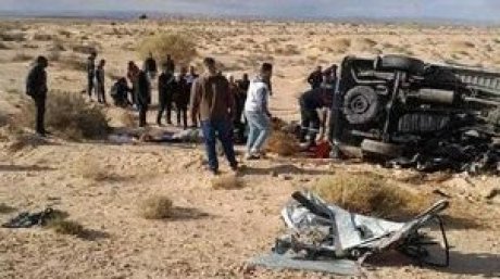 حادث اليم في الطريق الرابطة بين قابس و قبلي يخلف ثمانية قتلى