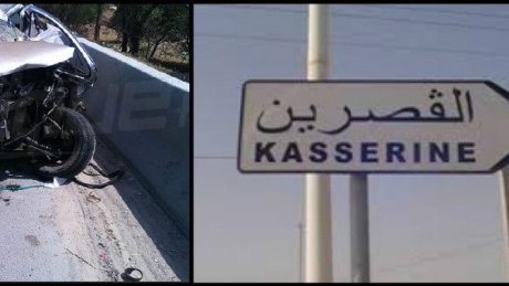 وفاة 3 أشخاص وإصابة 2 اخرين في حادث مرور خطير بالقصرين