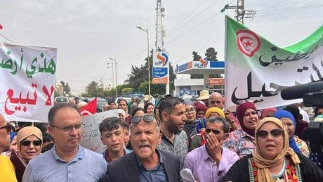 مسيرة سلمية في جبنيانة والعامرة للمطالبة بالحياة الامنة بعيدا عن العنصرية وخطاب الكراهية
