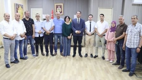 والي زغوان يستقبل المكتب التنفيذي الجديد للإتحاد الجهوي للشغل