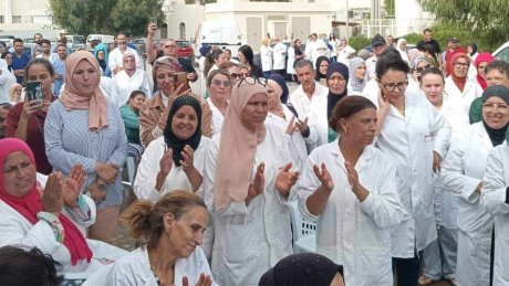 اعوان المستشفى الجامعي الهادي شاكر بصفاقس غاضبون