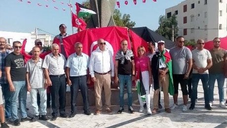 الاتحاد الجهوي للشغل ببن عروس يحيي الذكرى ال39 للعدوان الصهيوني على حمام الشط ..