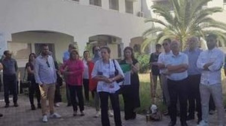 اساتذة و طلبة كلية الاداب بسوسة يحيون الذكرى الاولى لطوفان الاقصى