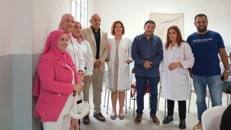 تظاهرة اكتوبر الوردي نظمها مكتب المراة بالاتحاد الجهوي للشغل ببن عروس