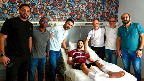 الإطار الفني للمنتخب الوطني يزور معز حسن
