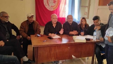 الهيئة الإدارية الاستثنائية لإتحاد الشغل بالقيروان تقرر تنفيذ تحركات إحتجاجية محلية وقطاعية و تتخذ قرار بالاضراب العام الجهوي