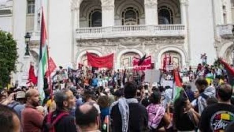 وقفة تضامنية لدعم المقاومة الفلسطينية في العاصمة في الساعات الأخيرة من السنة 2024