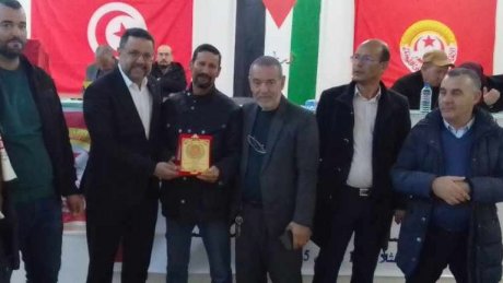 تكريم ثلة من النقابيين على هامش الهيئة الادارية الجهوية للاتحاد الجهوي للشغل بتطاوين