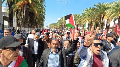 جندوبة : وقفة تضامنية مع الشعب الفلسطيني ومسيرة نصرة للمقاومة