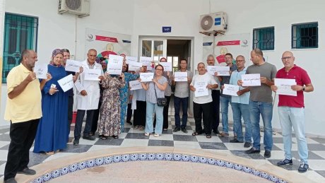 تواصل التجمعات الاحتجاجية بقطاع التكوين المهني والتشغيل بسبب واقع ميداني لا يطاق