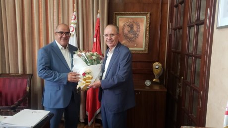 وفد من المكتب التنفيذي الوطني يهنئ عميد المحامين بمناسبة انتخابه وتأكيد مشترك على دعم العلاقات التاريخية بين المنظمتين