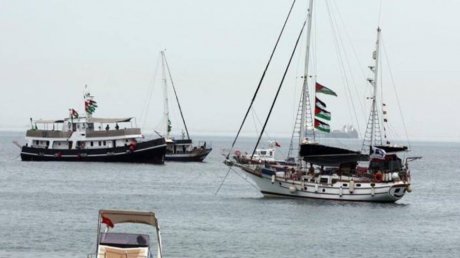 عبور جميع المشاركين في الأسطول الجسرَ الآن ووصولهم إلى الأردن