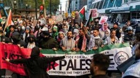 الآلاف يتظاهرون في نيويورك رفضا لعدوان الاحتلال المتواصل على قطاع غزة
